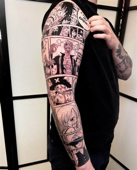 anime forearm tattoo ideas|anime full sleeve tattoo.